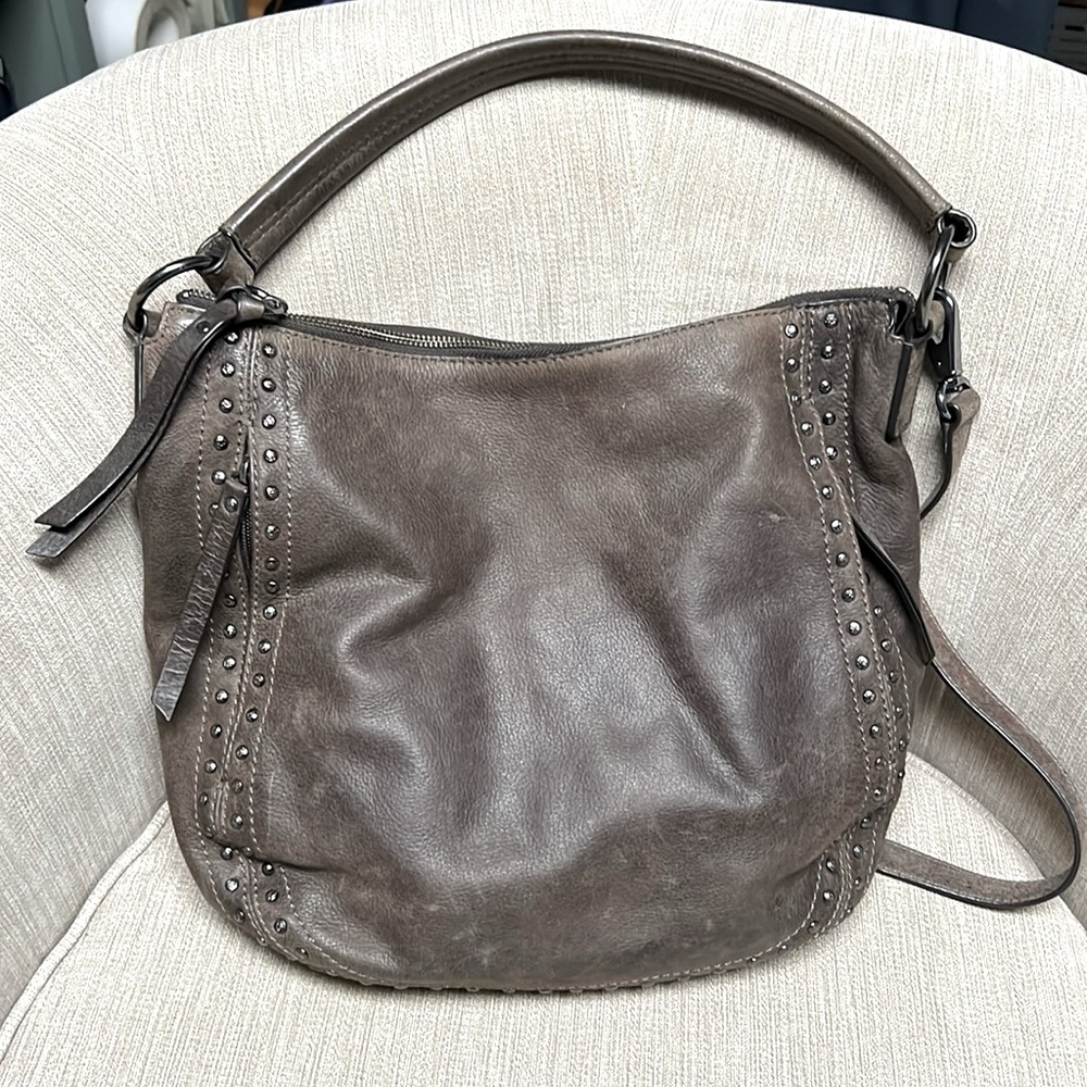 Frye & Co Grey Leather Bag